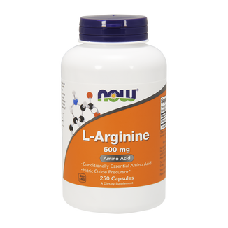 Now Foods, L-Arginine 500 mg, 250 kapsułek - zdjęcie produktu
