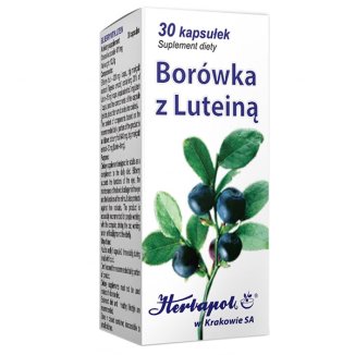 Herbapol Borówka z Luteiną, 30 kapsułek - zdjęcie produktu