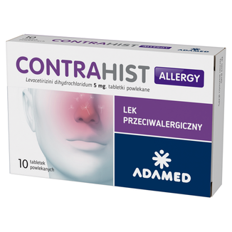 Contrahist Allergy 5 mg, 10 tabletek powlekanych USZKODZONE OPAKOWANIE - zdjęcie produktu