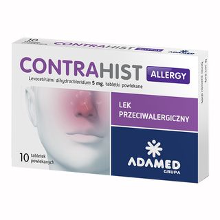 Contrahist Allergy 5 mg, 10 tabletek powlekanych - miniaturka  zdjęcia produktu