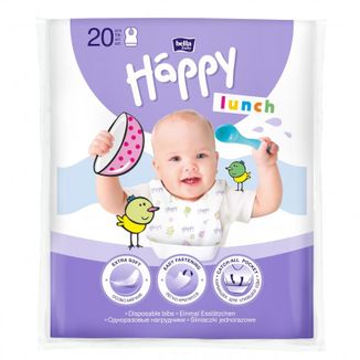 Bella Baby, śliniaki jednorazowe, Happy Lunch, 20 sztuk - zdjęcie produktu