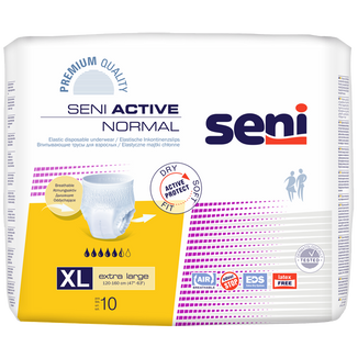 Seni Active Normal, majtki chłonne, Extra Large, 120-160 cm, 10 sztuk - zdjęcie produktu