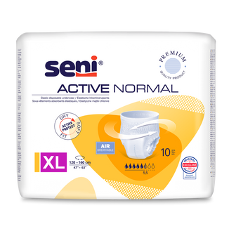 Seni Active Normal, majtki chłonne, Extra Large, 120-160 cm, 10 sztuk - zdjęcie produktu