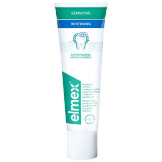 Elmex Sensitive Whitening, pasta do zębów, wybielająca, 75 ml - zdjęcie produktu