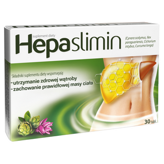 Hepaslimin, 30 tabletek USZKODZONE OPAKOWANIE Hepaslimin, 30 tabletek USZKODZONE OPAKOWANIE - zdjęcie produktu