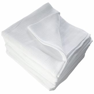 Weber, pieluchy tetrowe, 115g/m2, 80 cm x 80 cm, białe, 10 sztuk - zdjęcie produktu