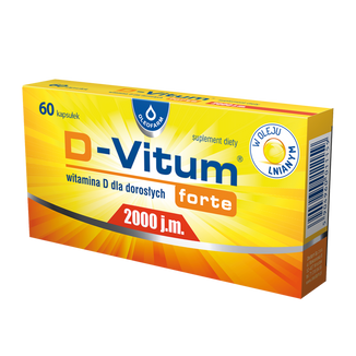 D-Vitum Forte 2000 j.m, 60 kapsułek - zdjęcie produktu