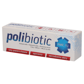 Polibiotic (5 mg + 5000 j.m. + 400 j.m.)/ g, maść, 15 g - zdjęcie produktu