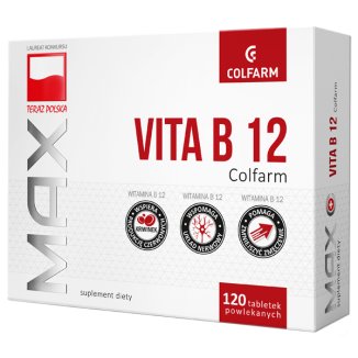 Max Vita B12, 120 tabletek - zdjęcie produktu
