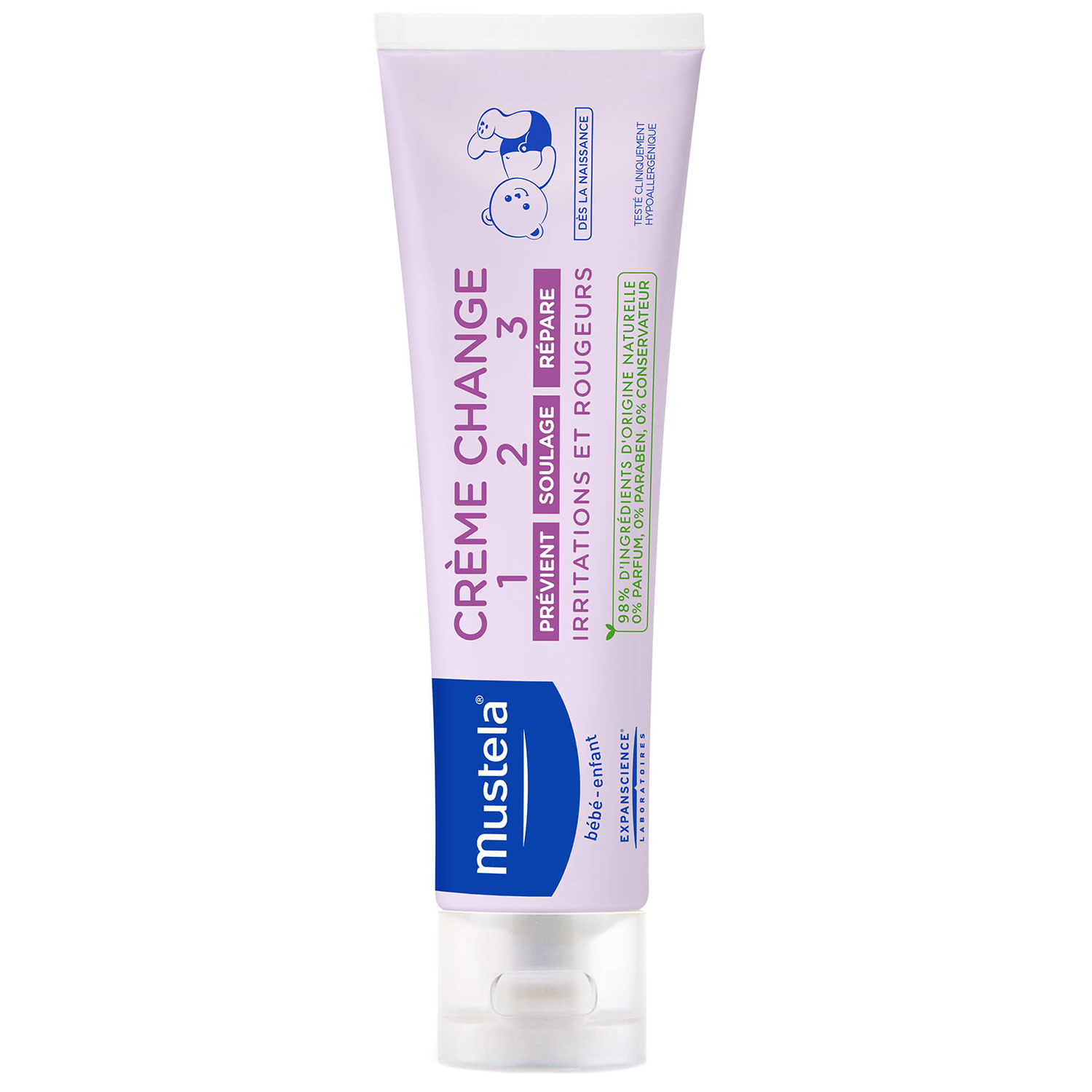Mustela Mustela Bebe Enfant, krem do przewijania 1-2-3, od urodzenia, 50 ml — Składniki i ocena