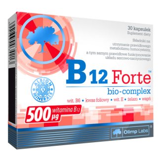 Olimp B12 Forte Bio-Complex, 30 kapsułek USZKODZONE OPAKOWANIE - zdjęcie produktu