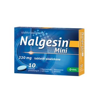 Nalgesin Mini 220 mg, 10 tabletek powlekanych - zdjęcie produktu