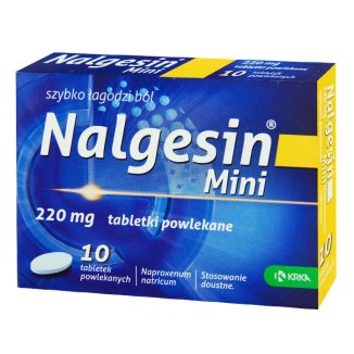 Nalgesin Mini 220 mg, 10 tabletek powlekanych - zdjęcie produktu