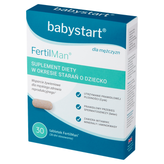 Babystart FertilMan, 30 tabletek USZKODZONE OPAKOWANIE - zdjęcie produktu