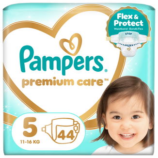 Pampers Premium Care 5 (11-16 kg), pieluchy, 44 sztuki - zdjęcie produktu