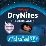 Huggies DryNites, majtki na noc dla chłopców, 8 -13 lat, 30-48 kg, 9 sztuk - miniaturka zdjęcia produktu