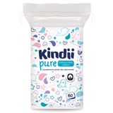 Kindii Pure, bawełniane płatki dla niemowląt, 60 sztuk - miniaturka zdjęcia produktu