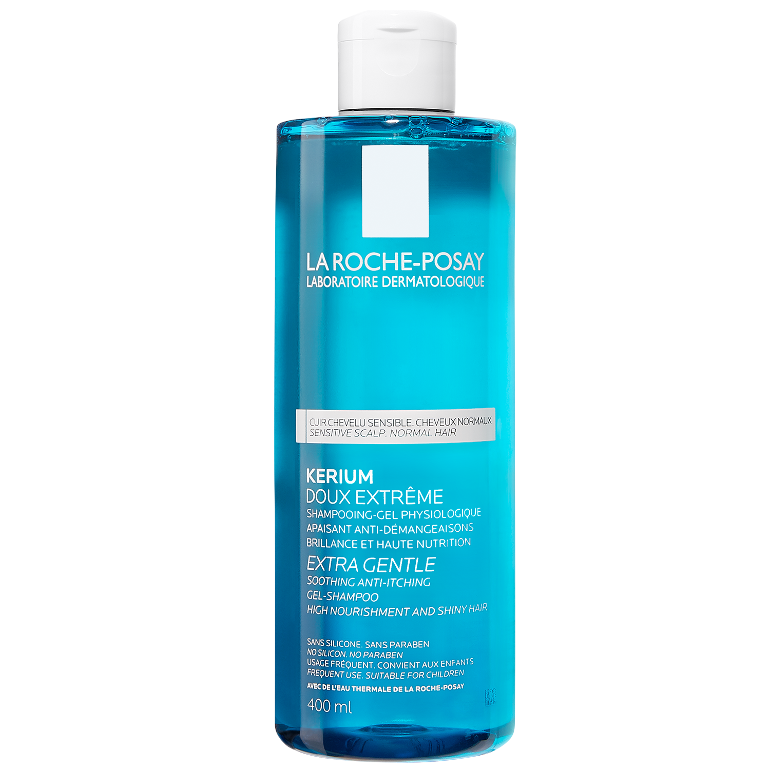 La Roche Posay La Roche-Posay Kerium, Shampoo reinigend extrem sanft, für empfindliche Haut Kopf, 400 ml — Inhaltsstoffe und Bewertung