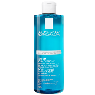 La Roche-Posay Kerium, szampon oczyszczający ekstremalnie delikatny, do wrażliwej skóry głowy, 400 ml - zdjęcie produktu