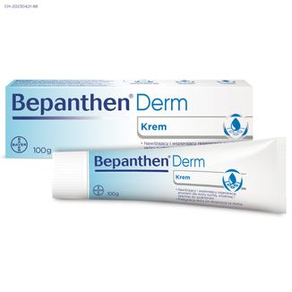 Bepanthen Derm, specjalistyczny krem do ciała, skóra sucha, skłonna do podrażnień, od 3 lat, 100 g - zdjęcie produktu