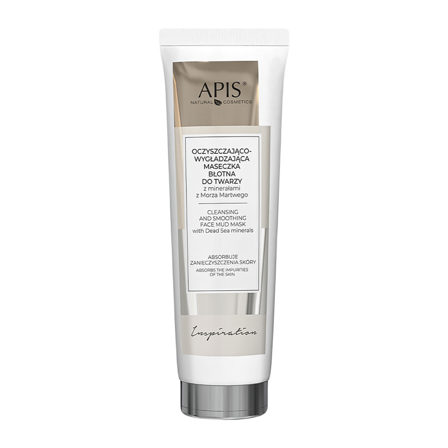 Nieznana Apis Inspiration Dead Sea Mud, maseczka błotna do twarzy, oczyszczająco-wygładzająca, 100 ml