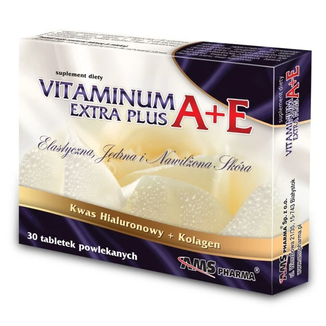 Vitaminum A+E Extra Plus, 30 tabletek powlekanych USZKODZONE OPAKOWANIE - zdjęcie produktu