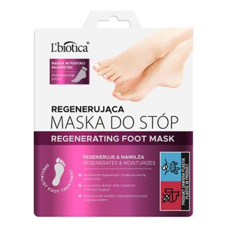 L'Biotica Home Spa, maska regenerująca do stóp, nasączane skarpetki, 32 ml USZKODZONE OPAKOWANIE - zdjęcie produktu