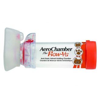 AeroChamber Plus Flow-Vu, komora inhalacyjna z maską dla niemowląt, 0-18 miesiący, Small, 1 sztuka AeroChamber Plus Flow-Vu, komora inhalacyjna z maską dla niemowląt, 0-18 miesiący, Small, 1 sztuka - zdjęcie produktu