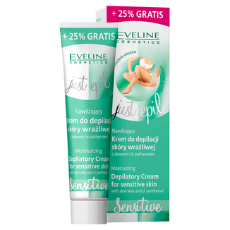 Eveline Cosmetics Just Epil, nawilżający krem do depilacji skóry wrażliwej, 125 ml - zdjęcie produktu