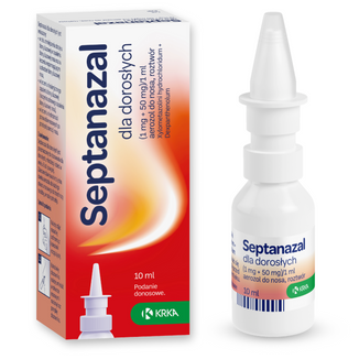 SeptaNazal dla dorosłych (1 mg + 50 mg)/ ml, aerozol do nosa, 10 ml USZKODZONE OPAKOWANIE - zdjęcie produktu
