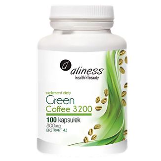 Aliness Green Coffee 3200, 100 kapsułek - zdjęcie produktu