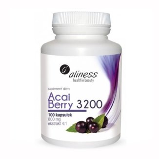Aliness Acai Berry 3200, 100 kapsułek vege - zdjęcie produktu