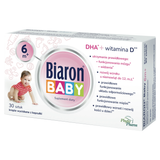 Biaron Baby 6m+, dla dzieci powyżej 6 miesiąca, 30 kapsułek twist-off - miniaturka zdjęcia produktu