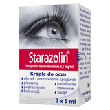 Starazolin 0,5 mg/ ml, krople do oczu, 2x5 ml USZKODZONE OPAKOWANIE - miniaturka zdjęcia produktu