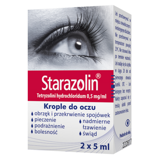 Starazolin 0,5 mg/ ml, krople do oczu, 2x5 ml - zdjęcie produktu
