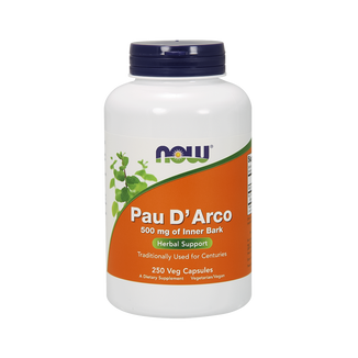 Now Foods Pau D'Arco 500 mg, lapacho, 250 kapsułek wegetariańskich - zdjęcie produktu