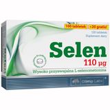Olimp Selen 110 µg, 100 tabletek + 20 tabletek gratis USZKODZONE OPAKOWANIE - miniaturka zdjęcia produktu