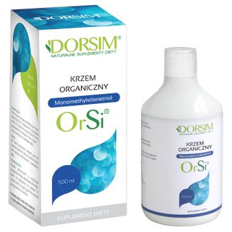 Dorsim OrSi Krzem Organiczny, płyn, 500 ml USZKODZONE OPAKOWANIE Dorsim OrSi Krzem Organiczny, płyn, 500 ml USZKODZONE OPAKOWANIE - zdjęcie produktu