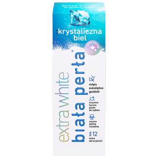 Biała Perła Extra White, wybielająca pasta do zębów, Krystaliczna Biel, 75 ml - zdjęcie produktu