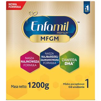 Enfamil Premium MFGM 1, mleko początkowe, od urodzenia, 1200 g - zdjęcie produktu