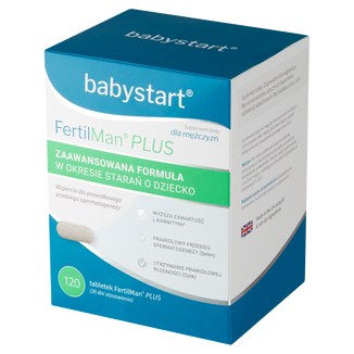 Babystart FertilMan Plus, 120 tabletek USZKODZONE OPAKOWANIE - zdjęcie produktu