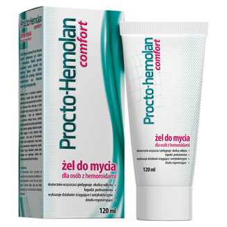 Procto-Hemolan Comfort, żel do mycia dla osób z hemoroidami, 120 ml USZKODZONE OPAKOWANIE - zdjęcie produktu