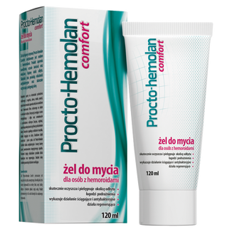 Procto-Hemolan Comfort, żel do mycia dla osób z hemoroidami, 120 ml - zdjęcie produktu