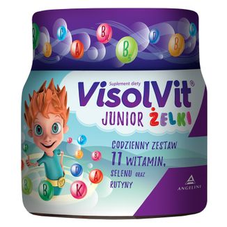 VisolVit Junior, żelki, smak owocowy, 50 sztuk - zdjęcie produktu
