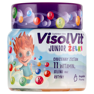 VisolVit Junior, żelki, smak owocowy, 50 sztuk - zdjęcie produktu