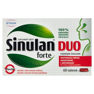 Sinulan Duo Forte, 60 tabletek USZKODZONE OPAKOWANIE - zdjęcie produktu