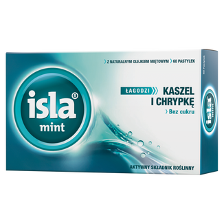 Isla Mint, 60 pastylek do ssania USZKODZONE OPAKOWANIE Isla Mint, 60 pastylek do ssania USZKODZONE OPAKOWANIE - zdjęcie produktu