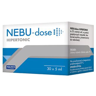 Nebu-Dose Hipertonic, 3% roztwór do nebulizacji, 5 ml x 30 ampułek KRÓTKA DATA Nebu-Dose Hipertonic, 3% roztwór do nebulizacji, 5 ml x 30 ampułek KRÓTKA DATA - zdjęcie produktu