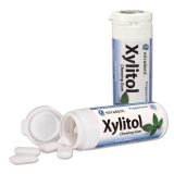 Miradent Xylitol, guma do żucia z ksylitolem, smak mięty pieprzowej, 30 sztuk - miniaturka zdjęcia produktu