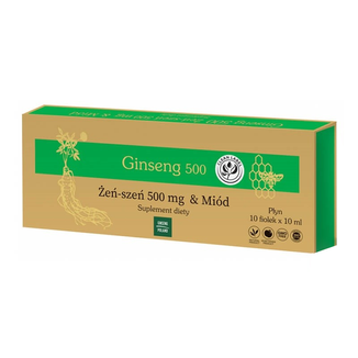 Ginseng 500, płyn, 10 ml x 10 fiolek  - zdjęcie produktu